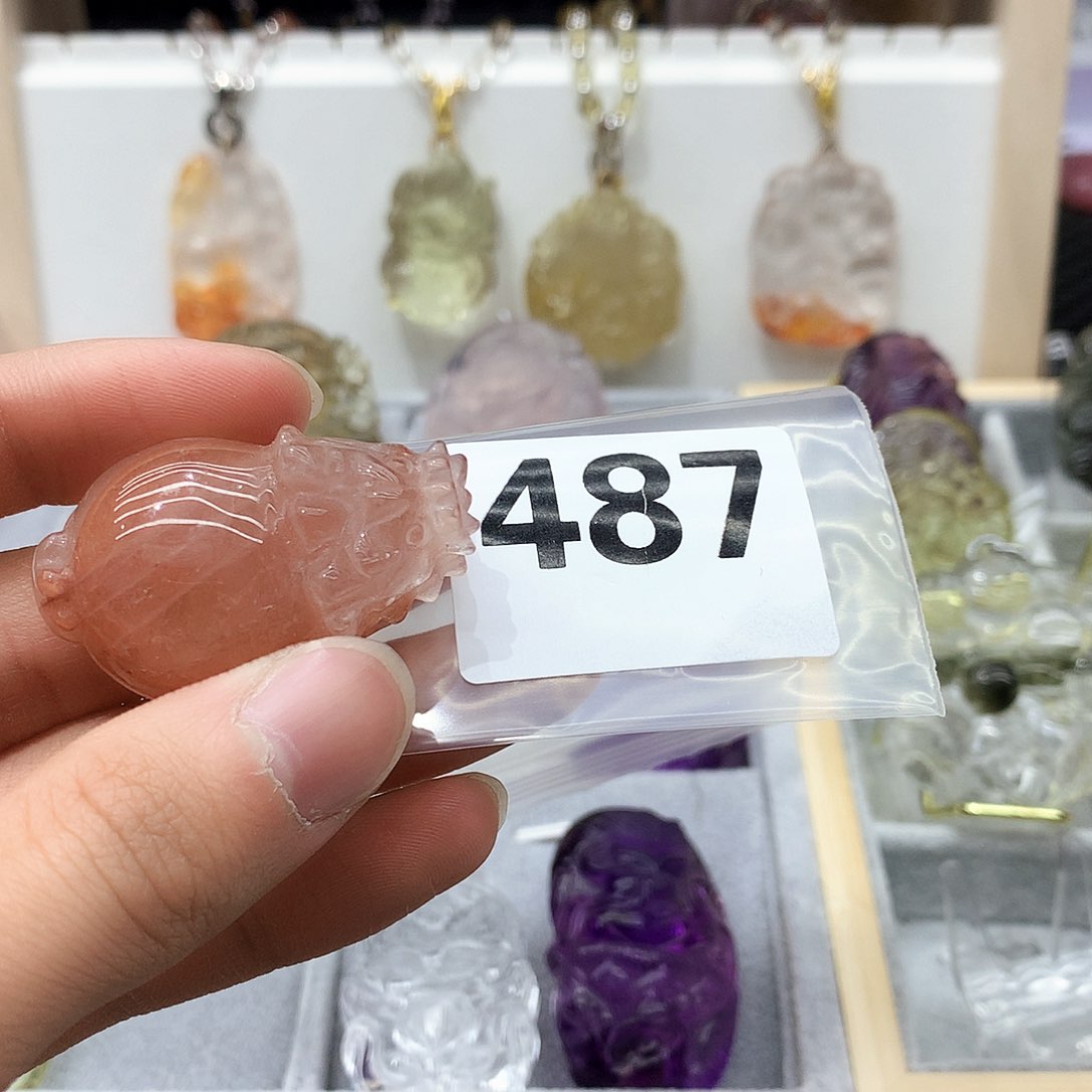 水晶颈饰未镶嵌挂件