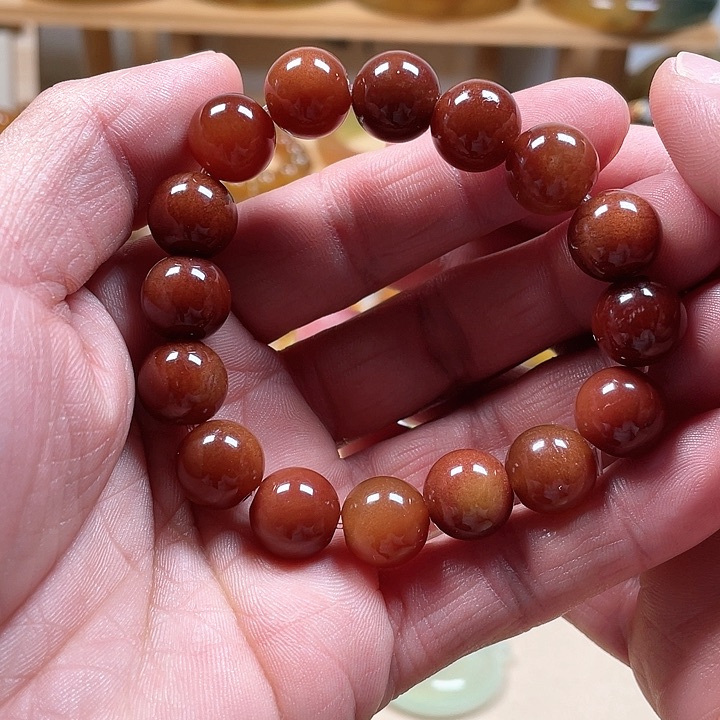 蛇纹石玉手链未镶嵌