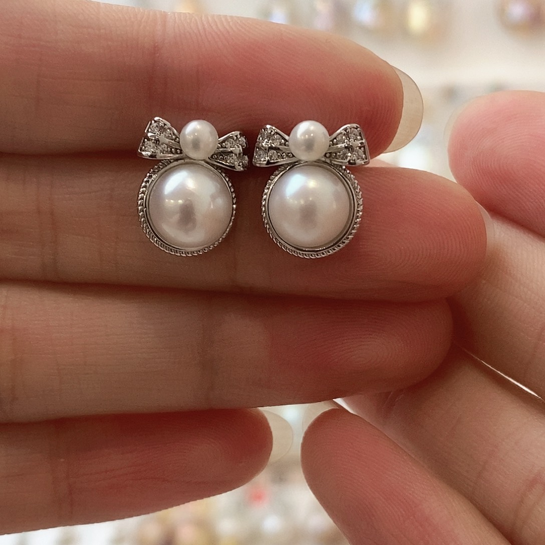 淡水珍珠颈饰银S925镶嵌