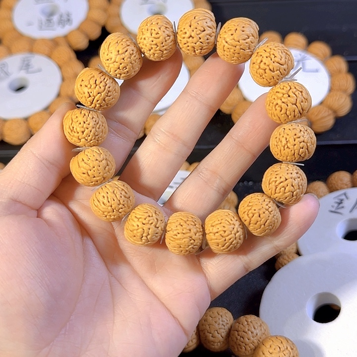 桃核吊坠18南瓜玻璃球