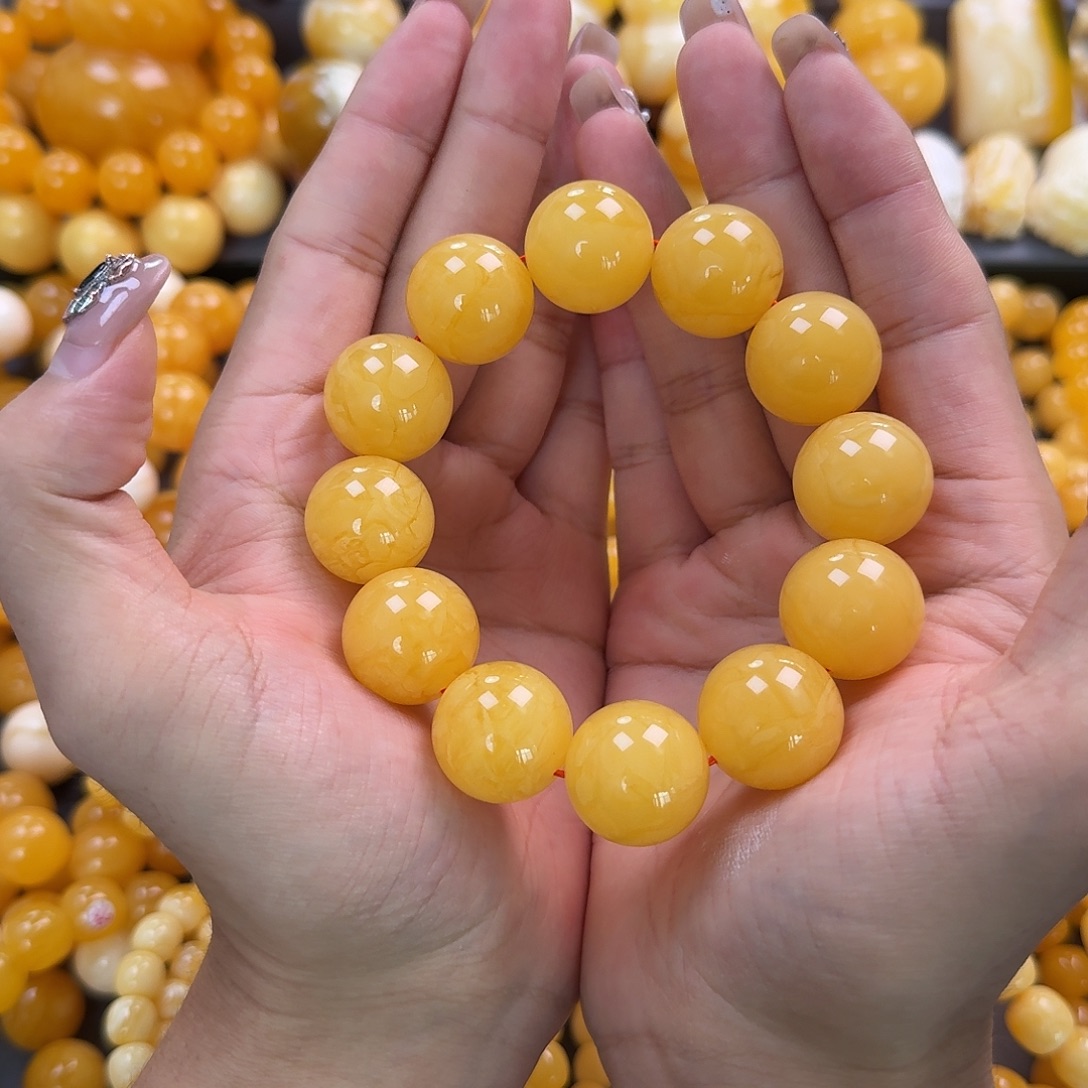 蜜蜡未镶嵌珠宝奇石同料20mm