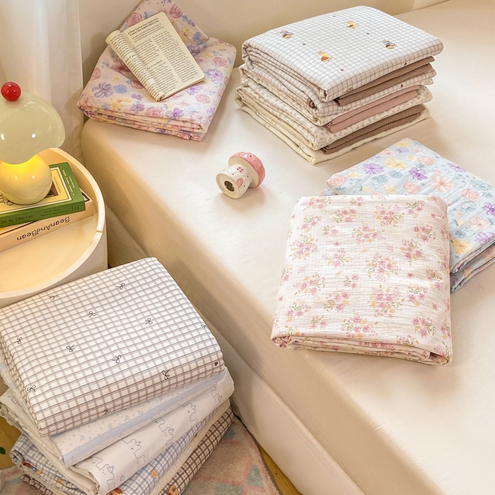 【1】 双层纱秋冬款 单品 被套 床单 个别微瑕  以主播讲解为准