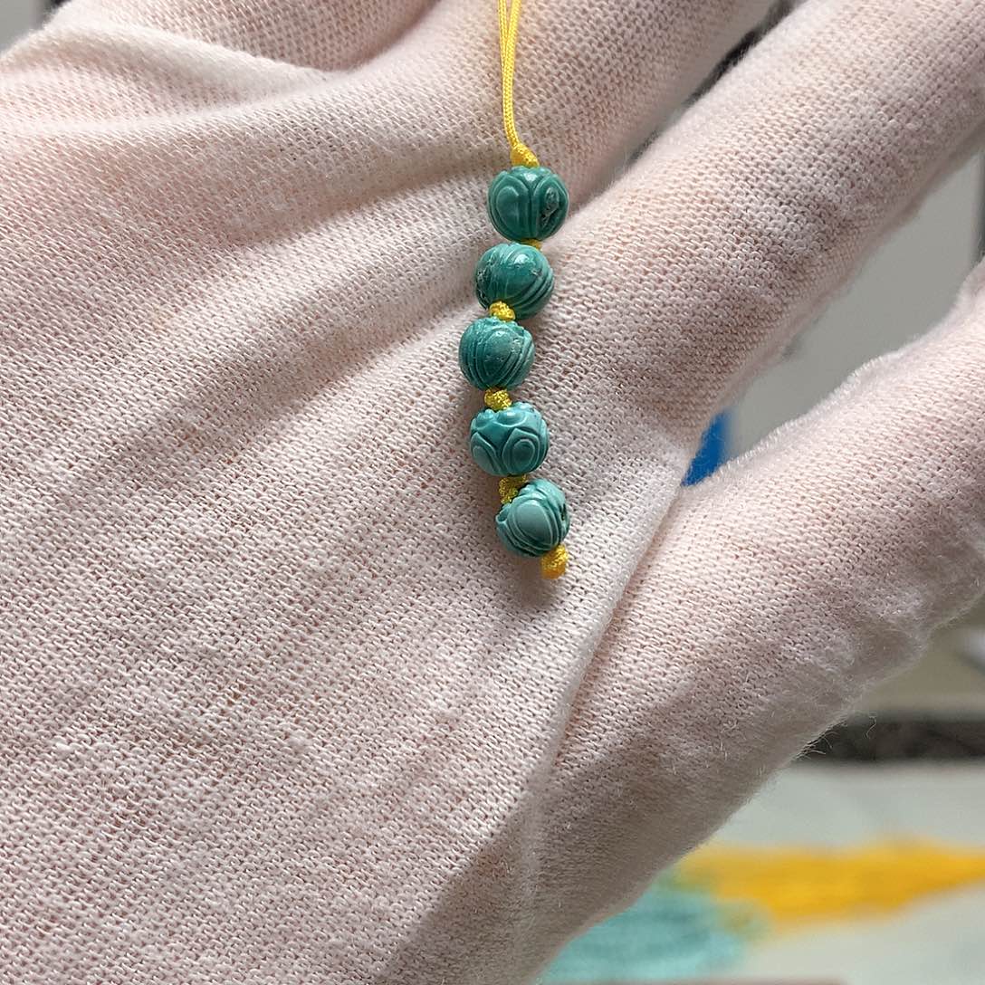 银S925镶嵌绿松石配饰