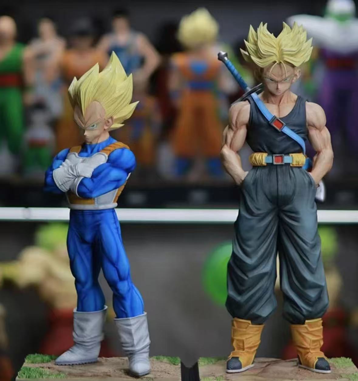 七龙珠无限战士贝吉塔特兰克斯父子打包组合    优质手办模玩摆件