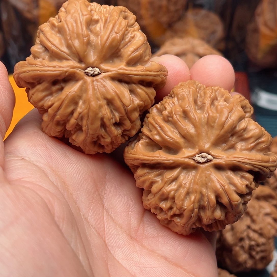 【闪购商品】桃木雨文玩核桃手把件46大粗筋