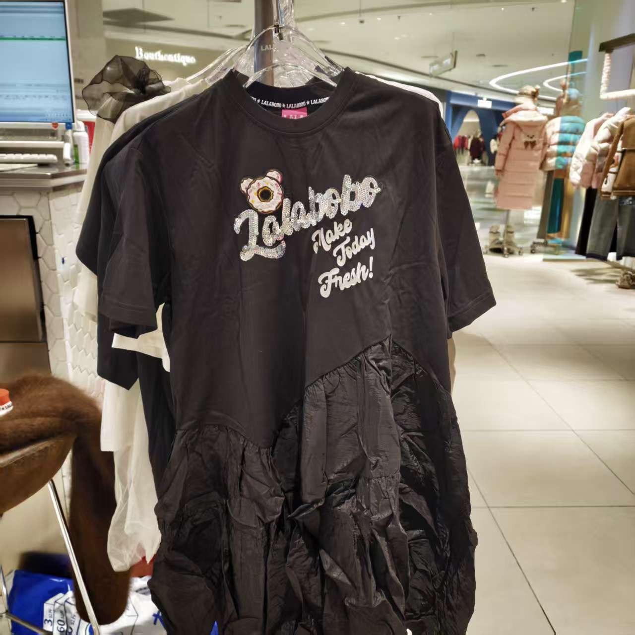 南京【微瑕不退不换】LABO甜甜圈梭织连衣裙L21E-WLZY20