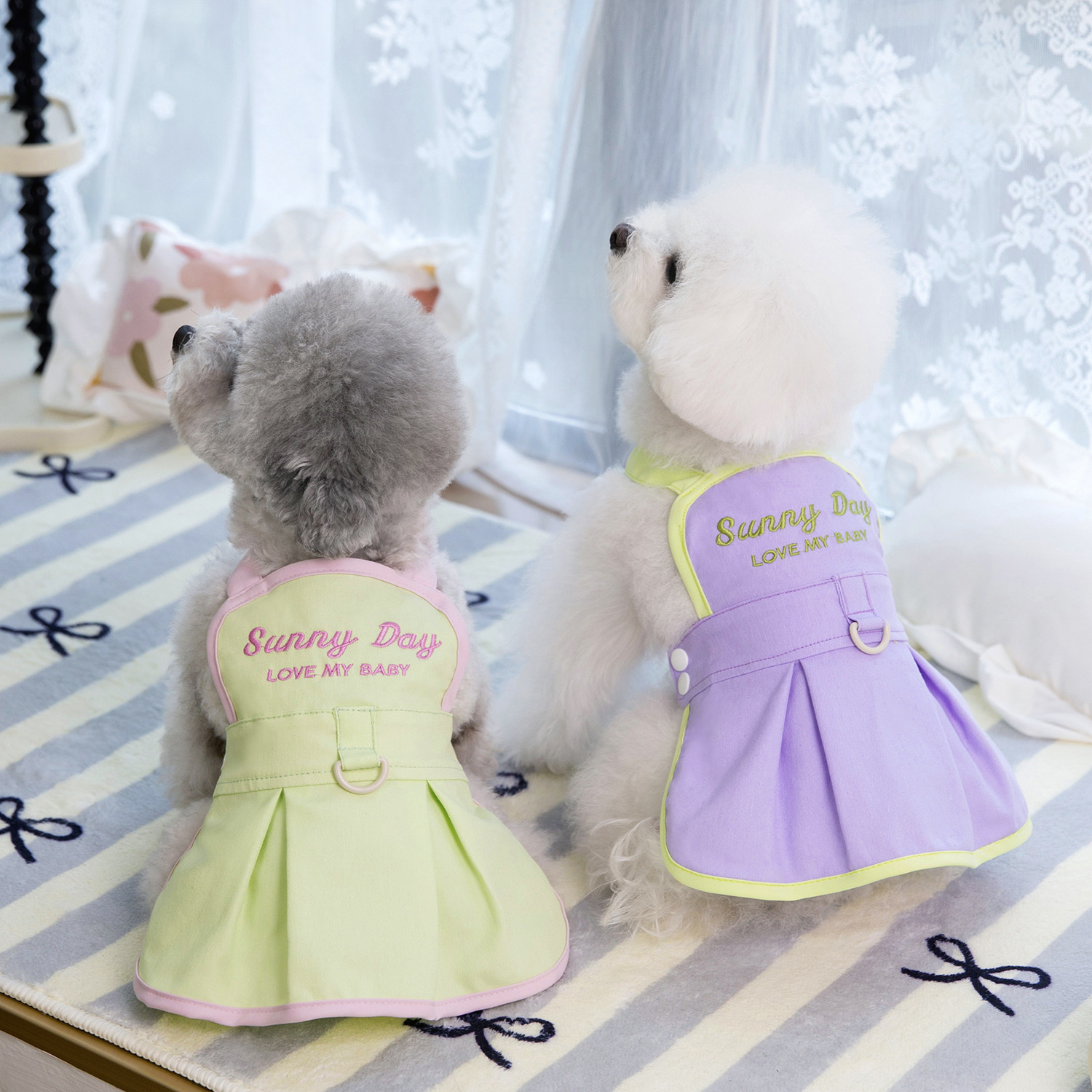宠物服装狗狗衣服猫咪小狗衣服春夏季薄款连衣裙
