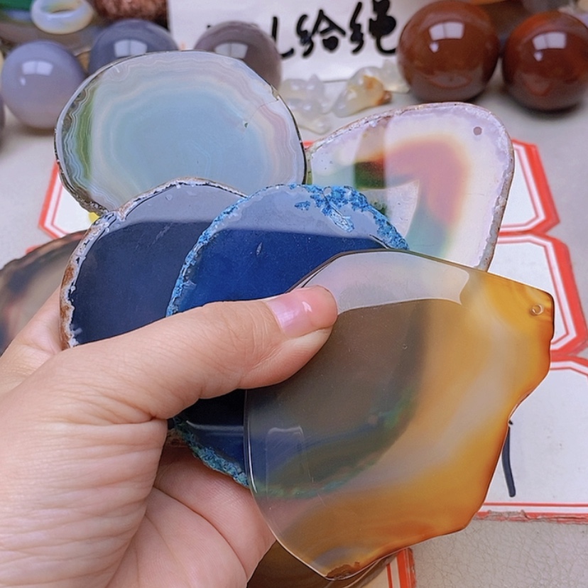 【闪购商品】未镶嵌玛瑙/玉髓珠宝半成品Y**f