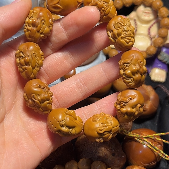 橄榄核手串/手链写实罗汉