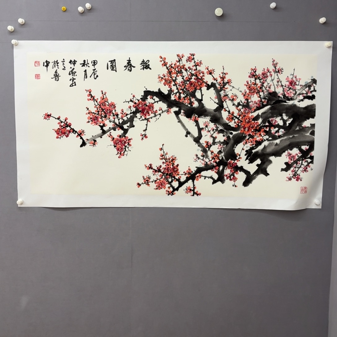 国画艺术家真人手绘