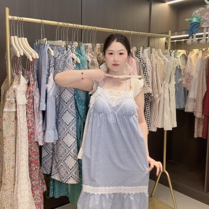 棉韩国乌拉拉吊带裙