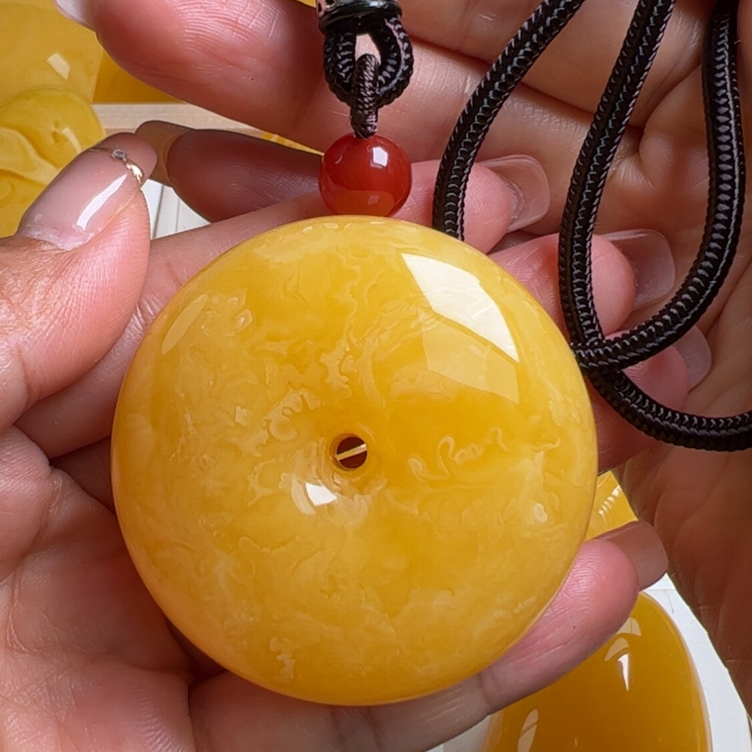 蜜蜡毛衣链未镶嵌无优化