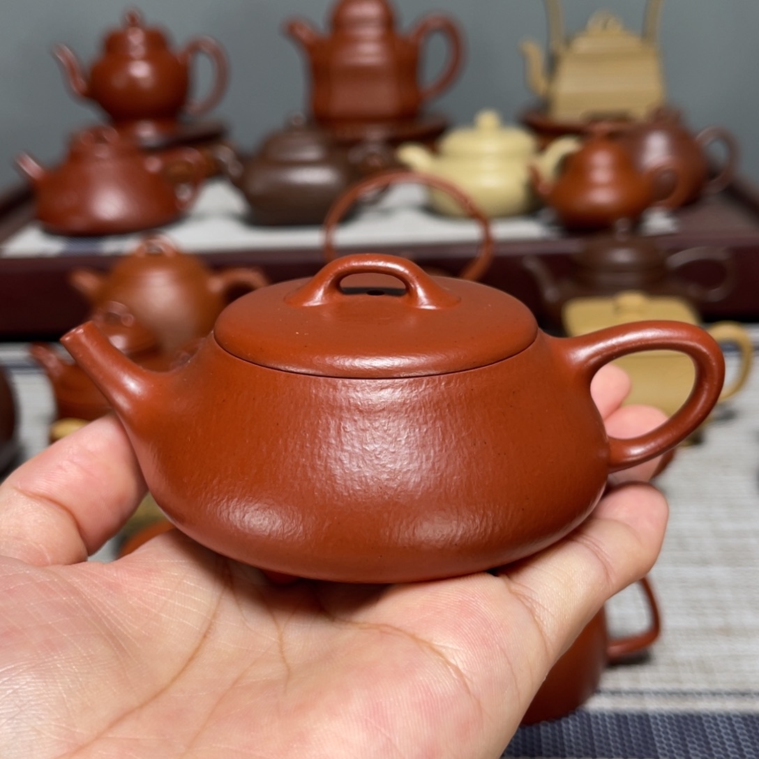 茶壶紫砂全手工制作120cc