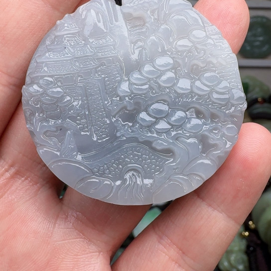 和田玉未镶嵌颈饰