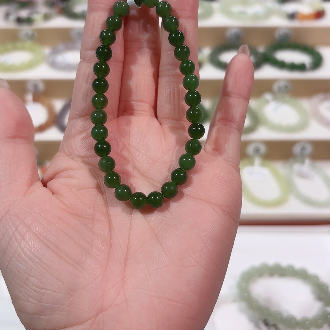 和田玉手链未镶嵌V