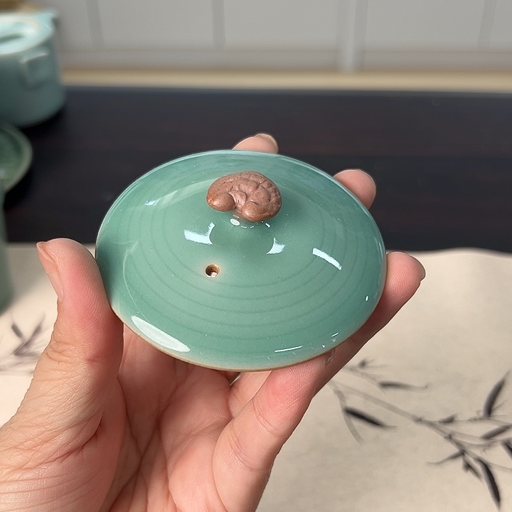 龙泉云间青瓷小米茶器