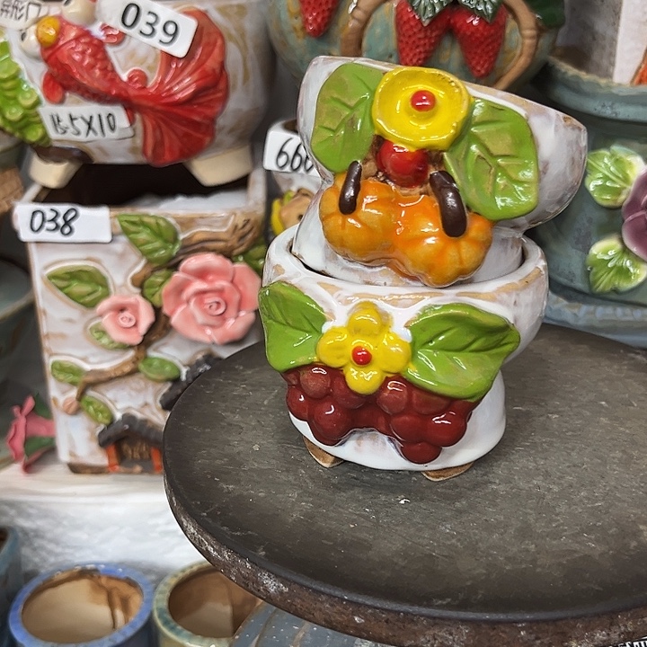 粗陶材质多肉花盆