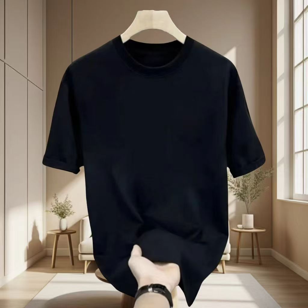 （H高端专属）L80057【马户闪光蓝】2025年新款男女同款短袖T恤