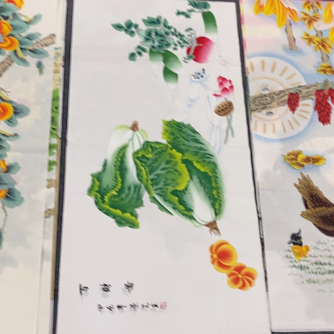 国画尺寸140✖️70四尺工笔手绘国画