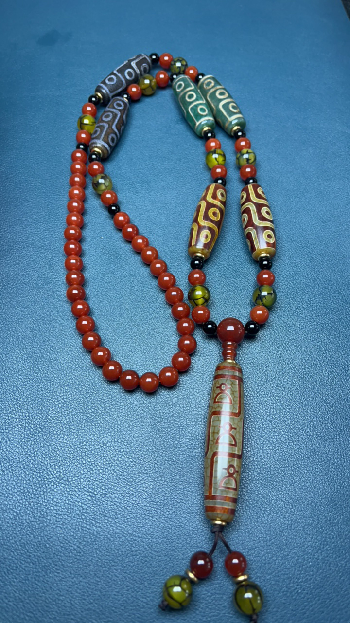 藏传多宝搭配财神天珠男女通用彰显民族复古风