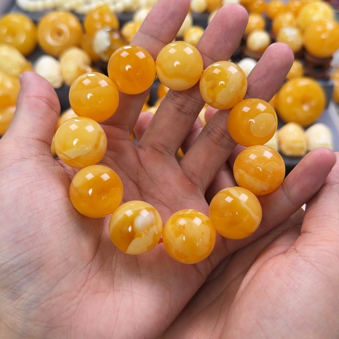琥珀未镶嵌珠宝奇石21mm