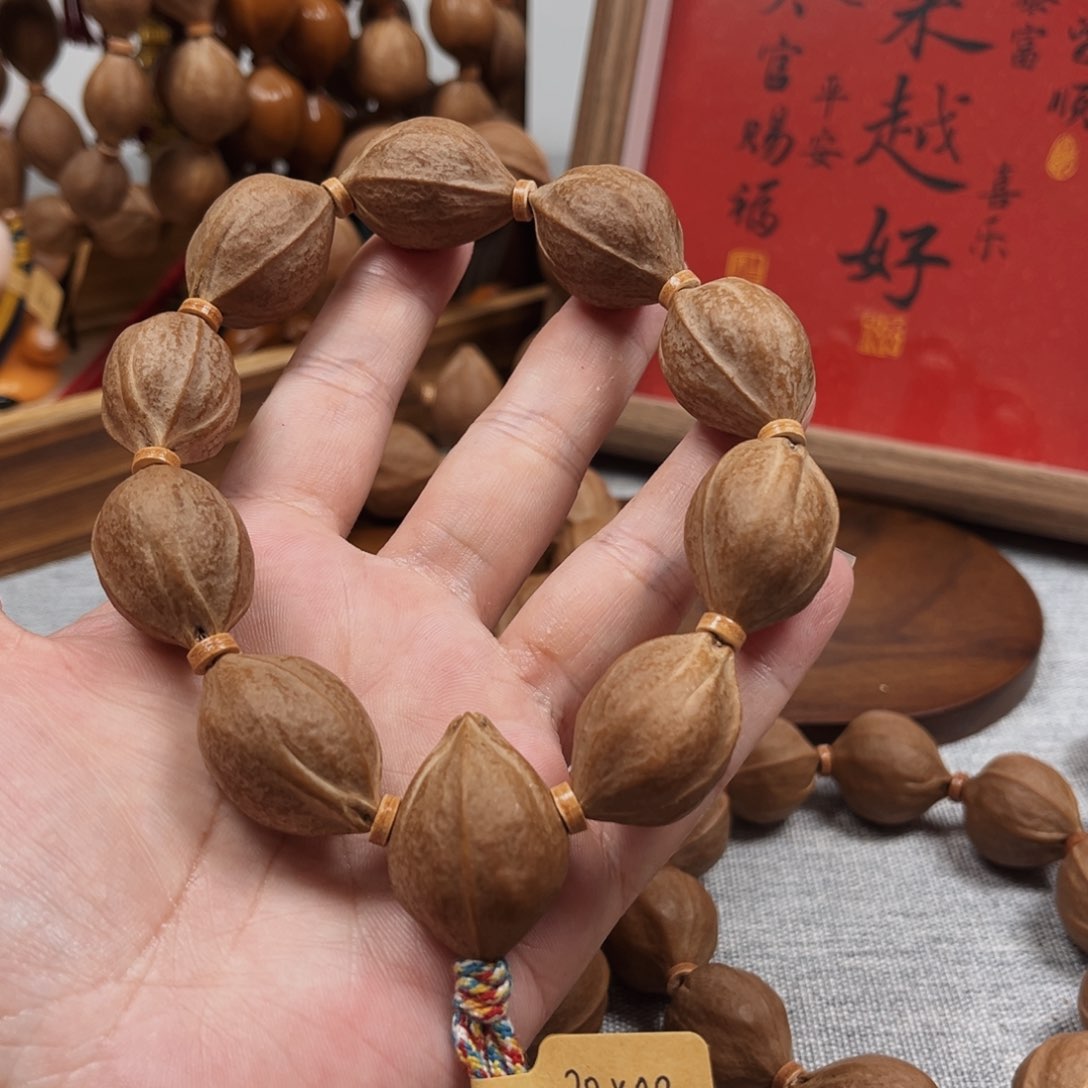 橄榄核手串血***?梅林铁核20.28橄榄核