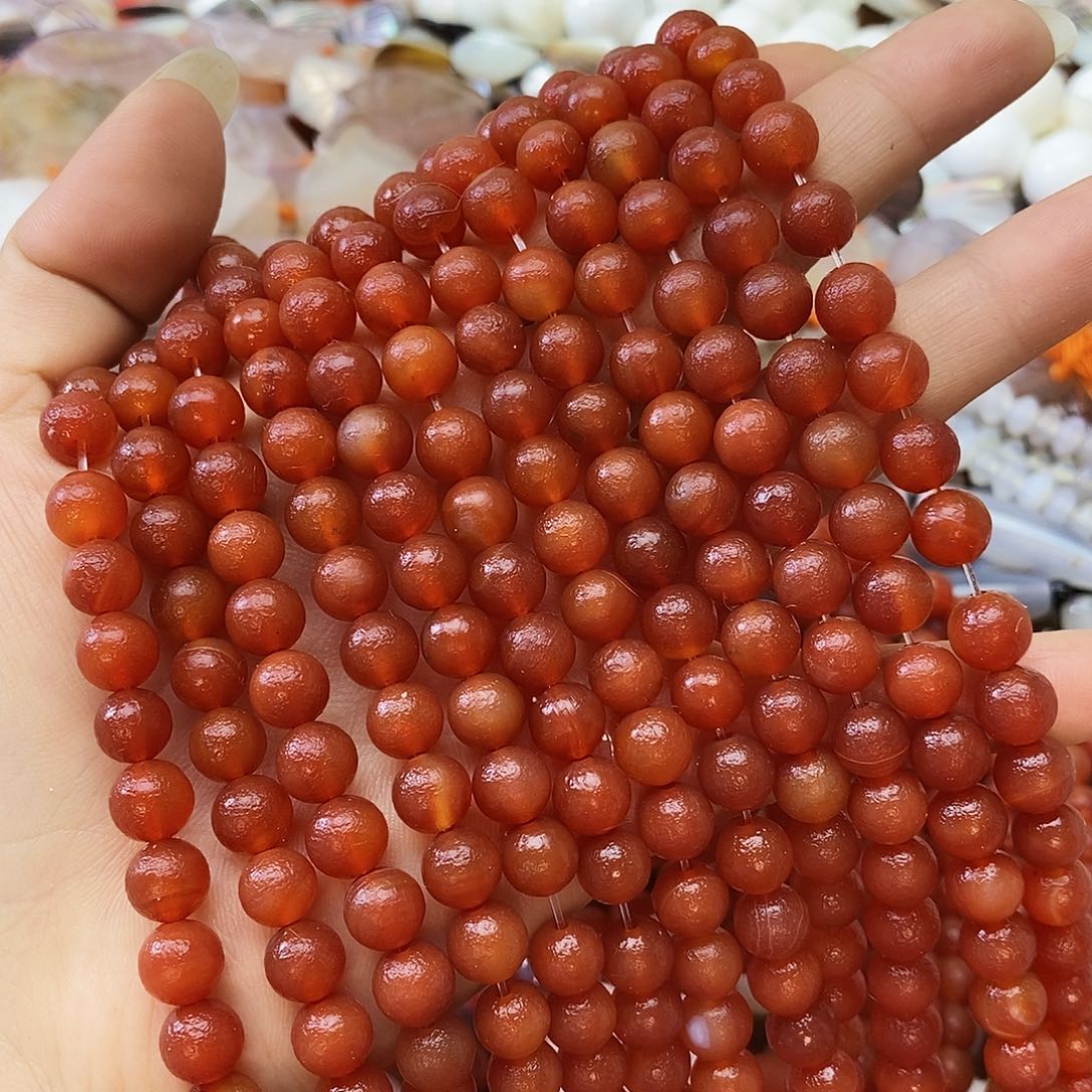 玛瑙/玉髓未镶嵌珠宝半成品卡八橘皮玛瑙一条