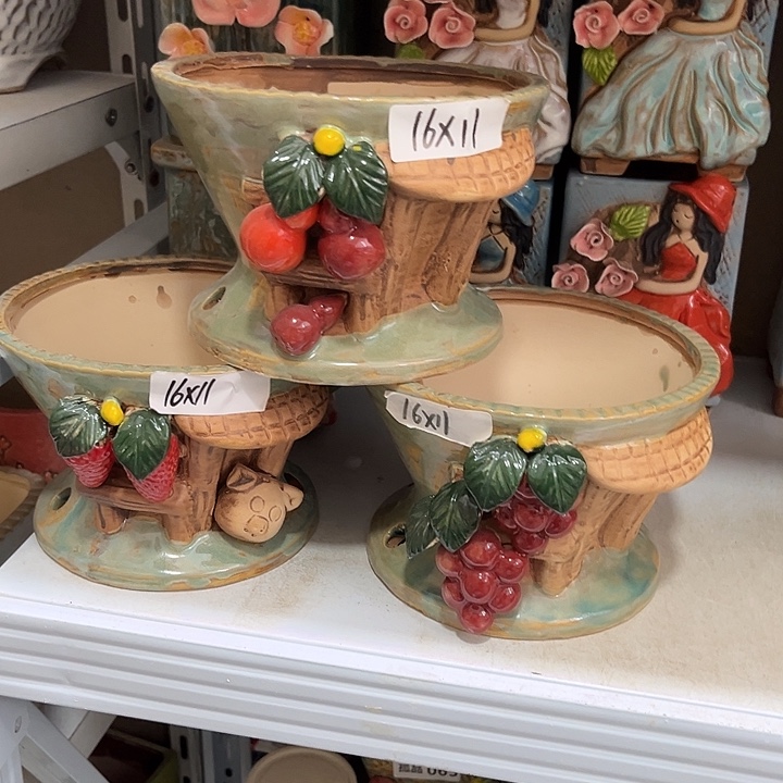 粗陶材质多肉花盆