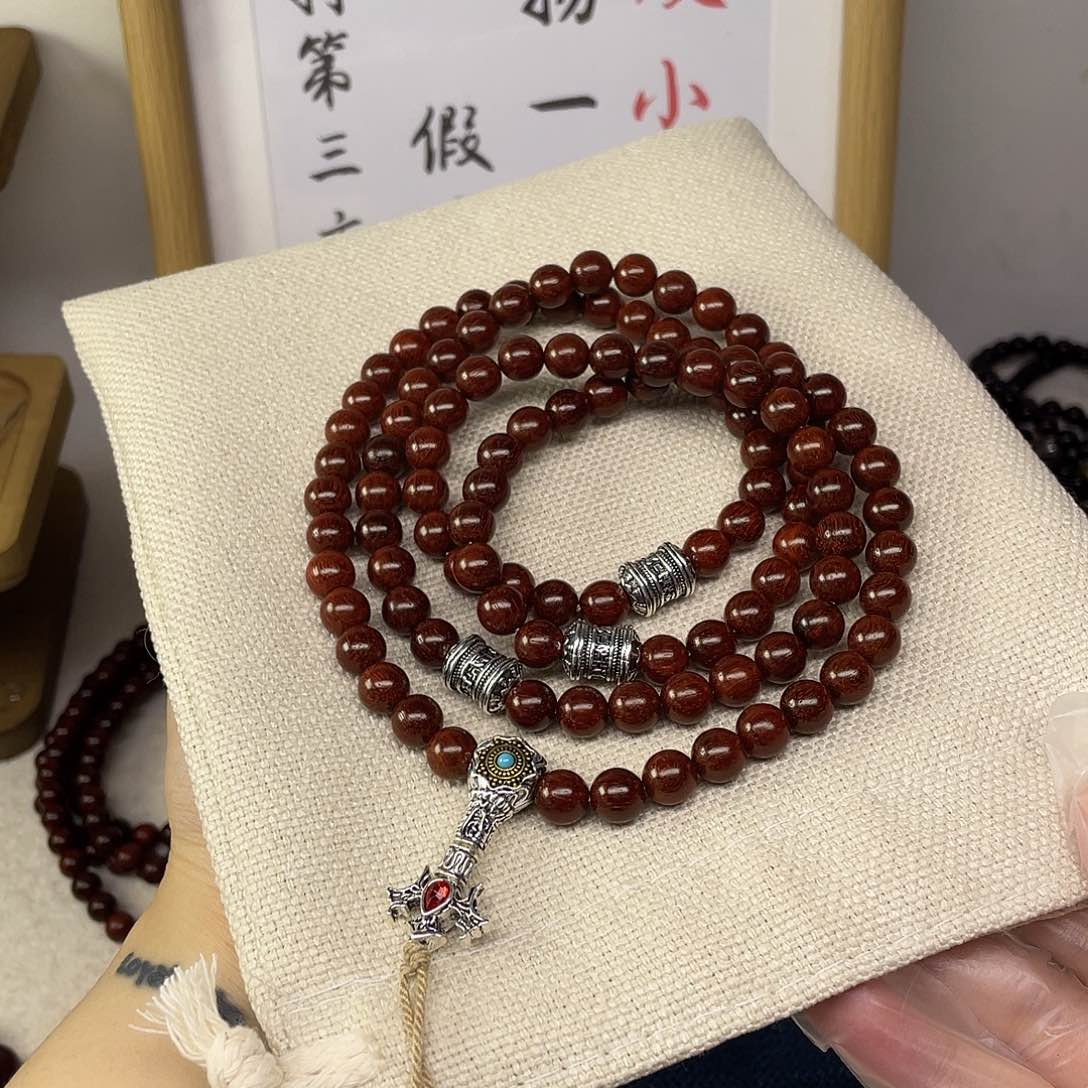 檀香紫檀（小叶紫檀）原生态0.8 108颗