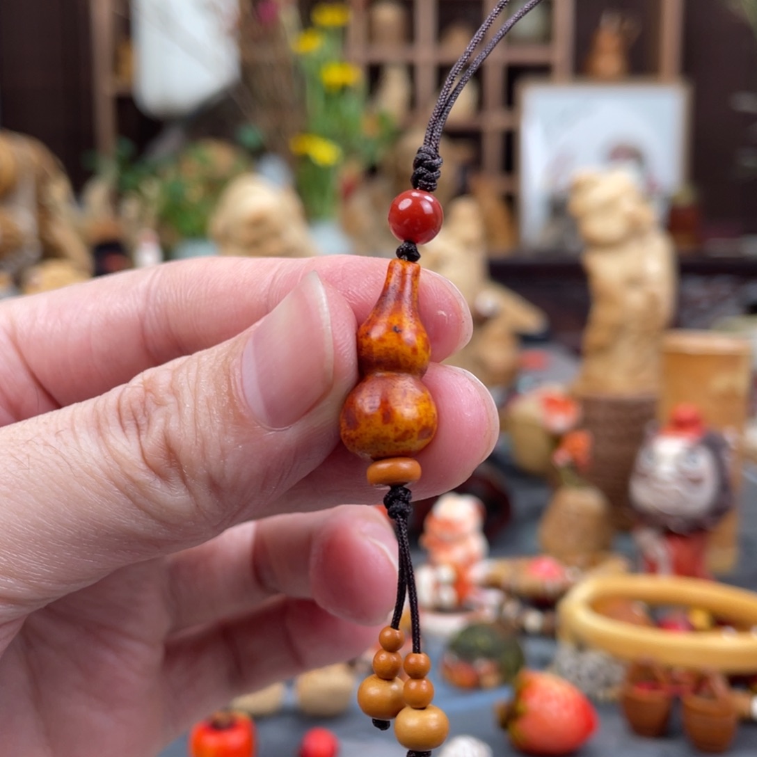 木方颜竹木艺术吊坠