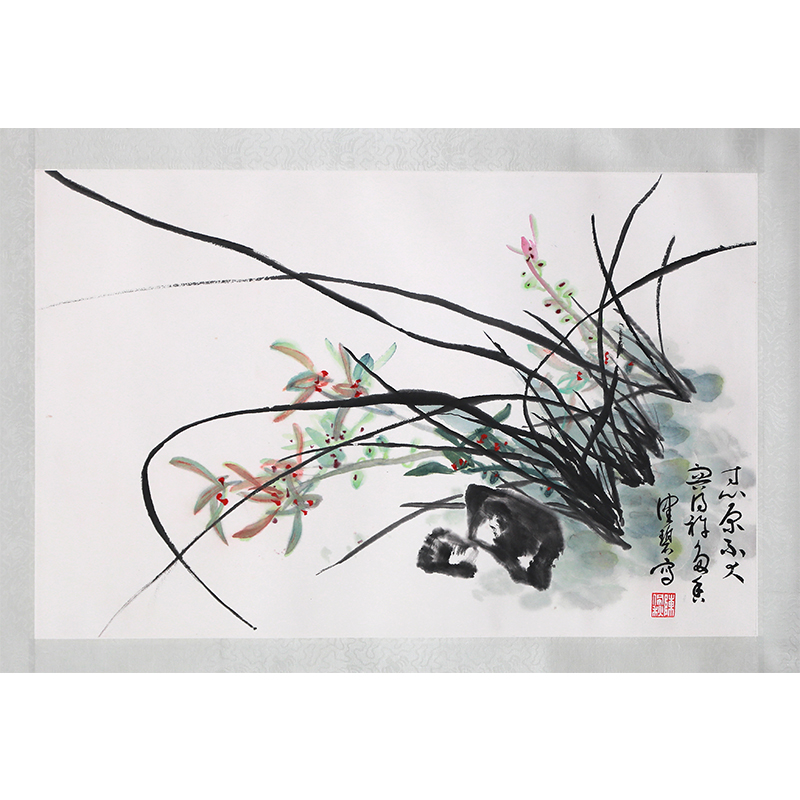 陈佩秋=兰草图-59x38cm