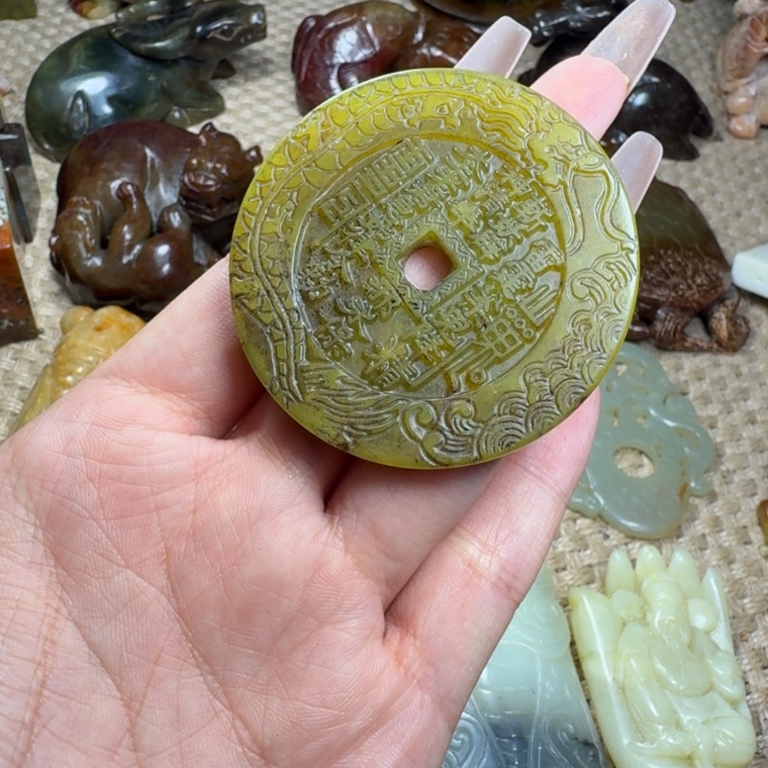 白玉菩提吊坠挂件