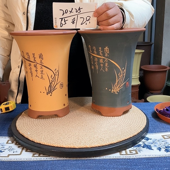 紫砂花盆紫砂花盆