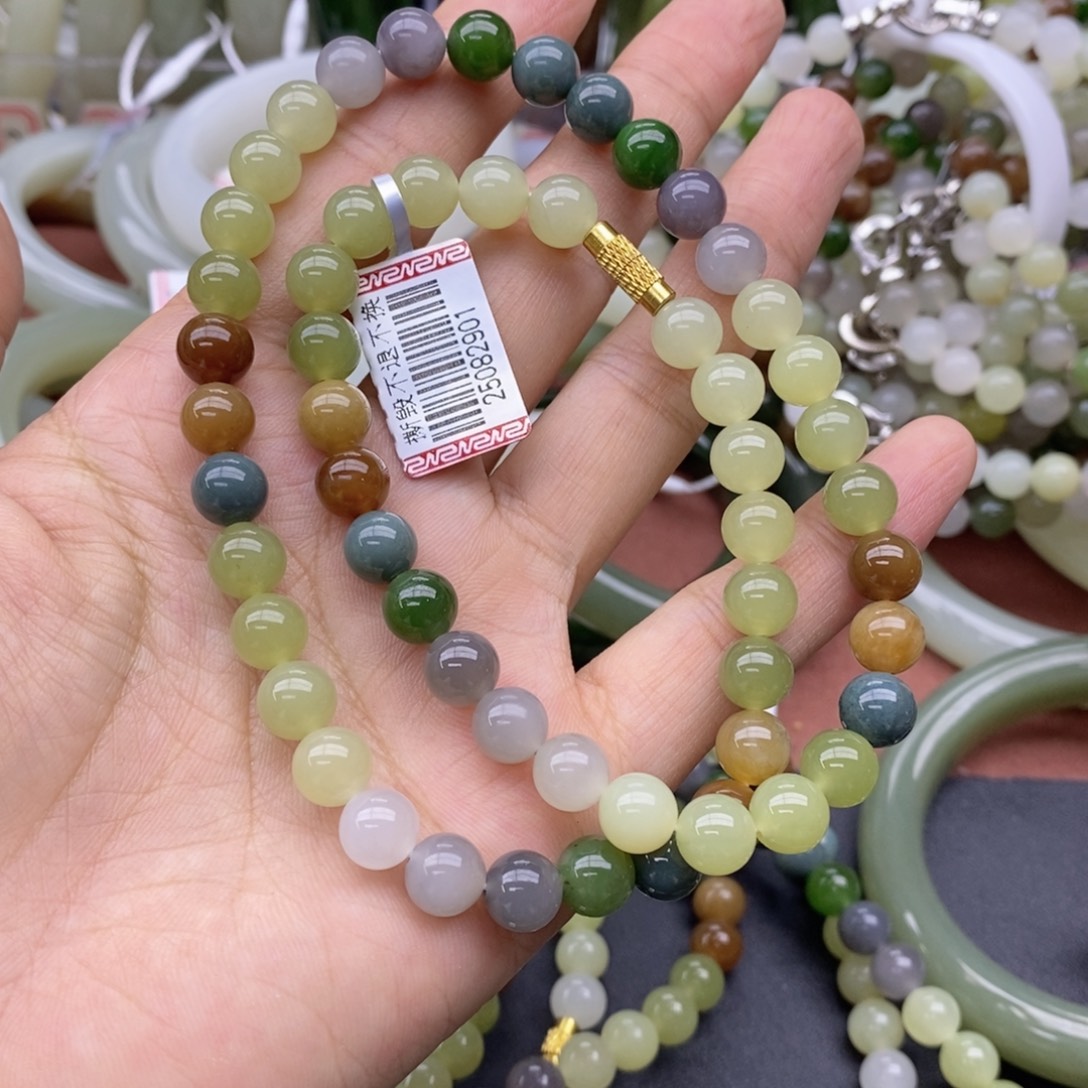 相***离和田玉未镶嵌项链卡8