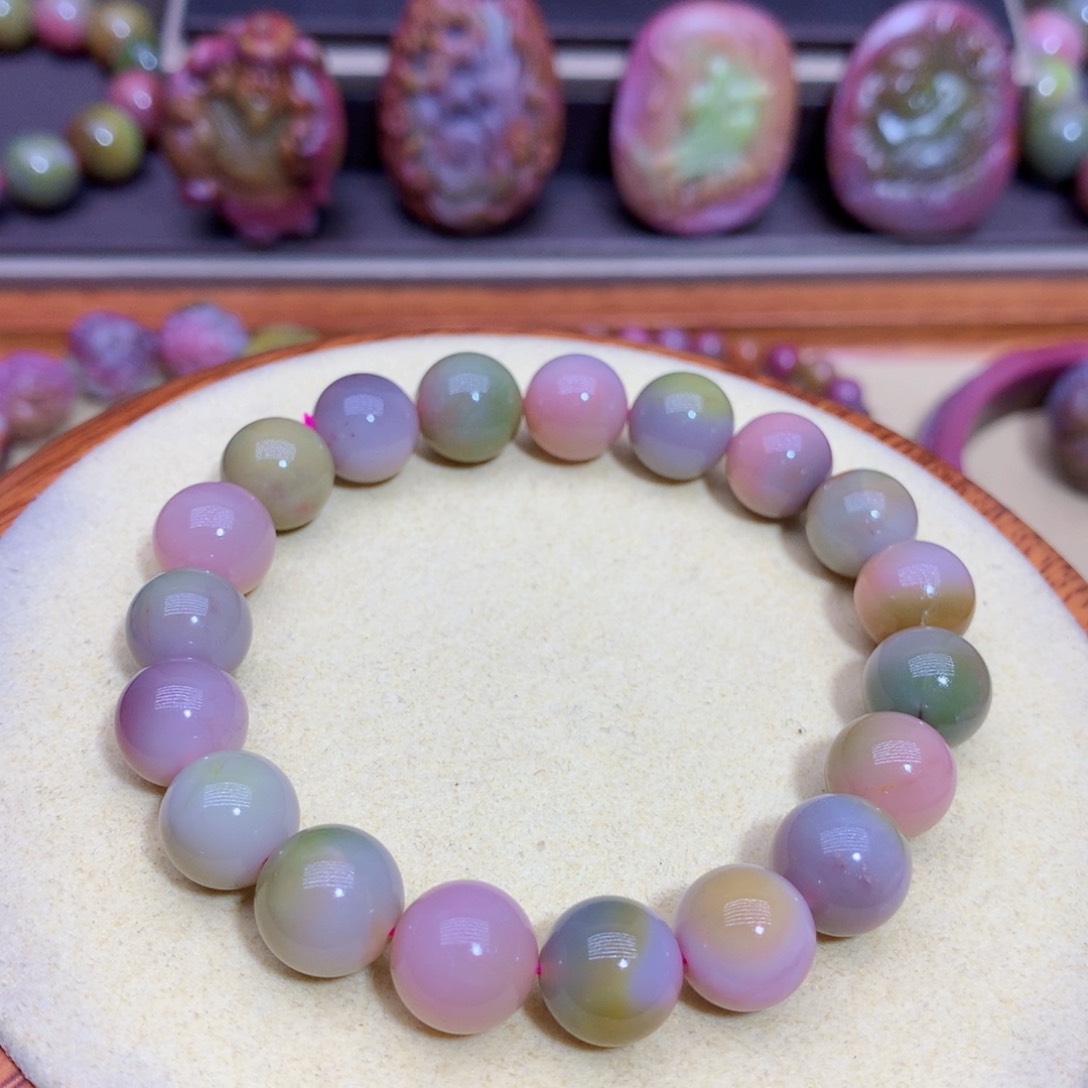 玛瑙手链未镶嵌盐源