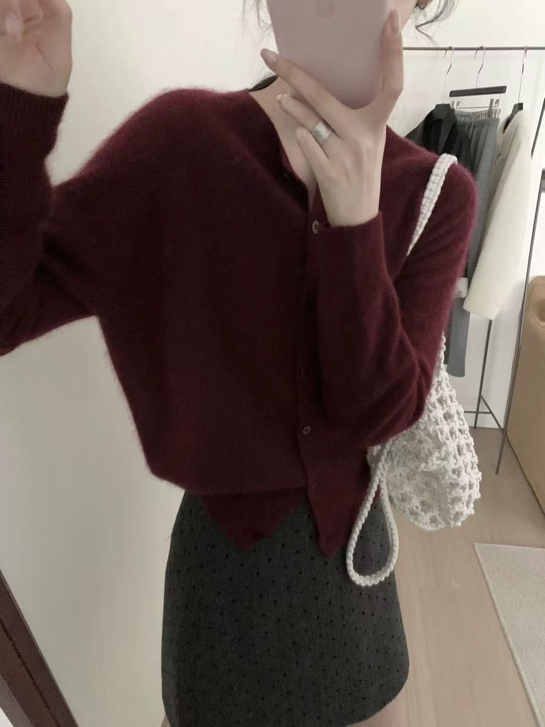 【鑫绒毛衣】厚款毛针织衫女装开衫衫圆领百搭网红小香风Y000-A290