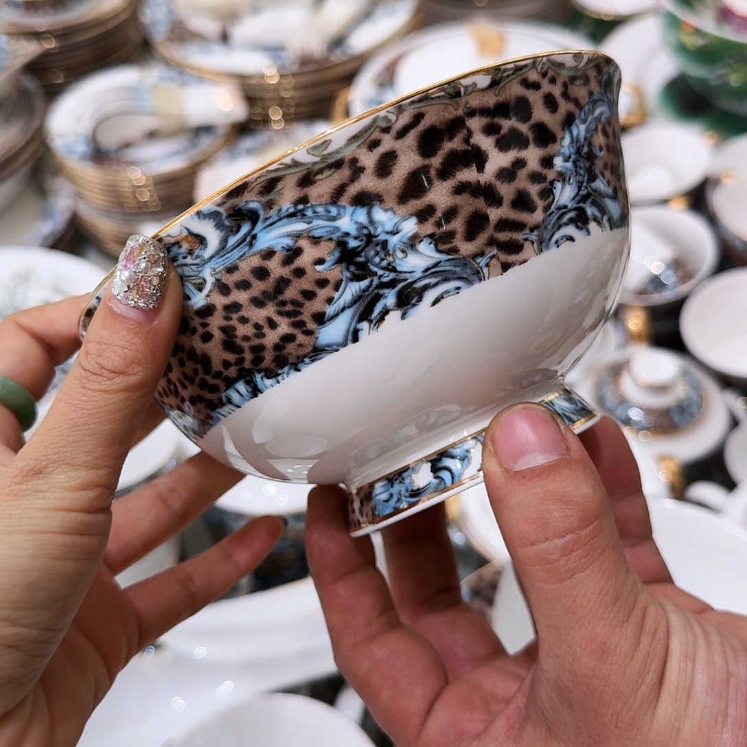 搪瓷骨瓷餐具陶瓷工艺工工厂直销6寸