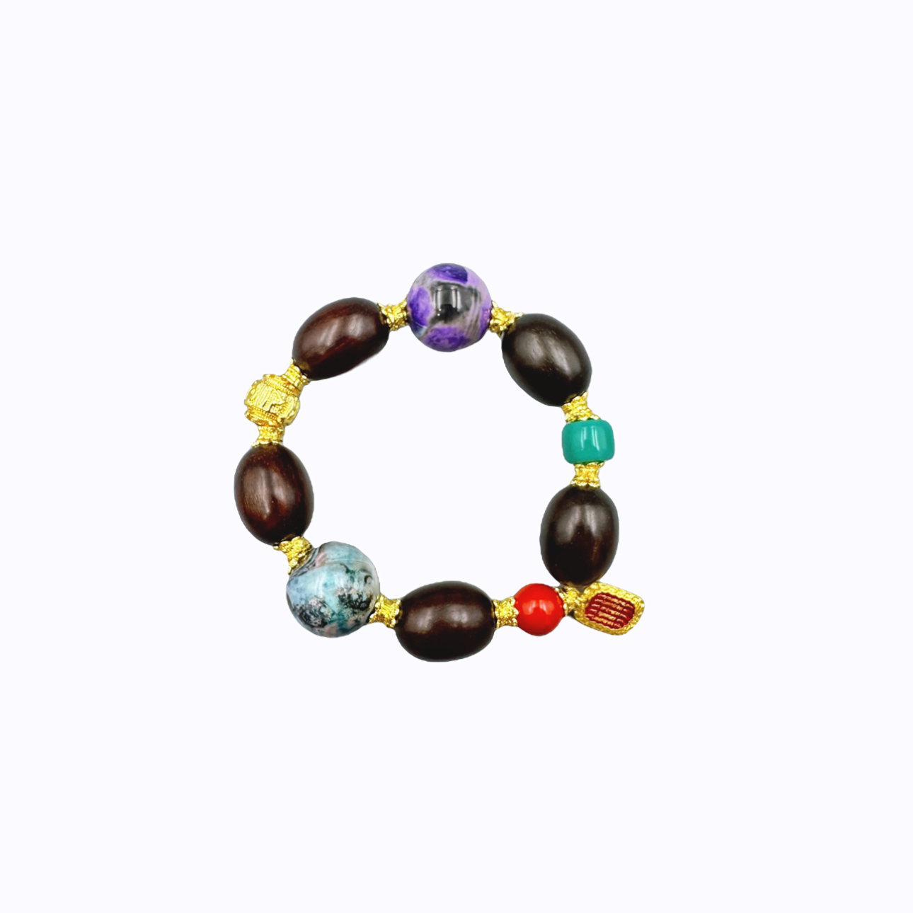 檀香木多宝手串A43-81赠礼盒（多样性发其一）