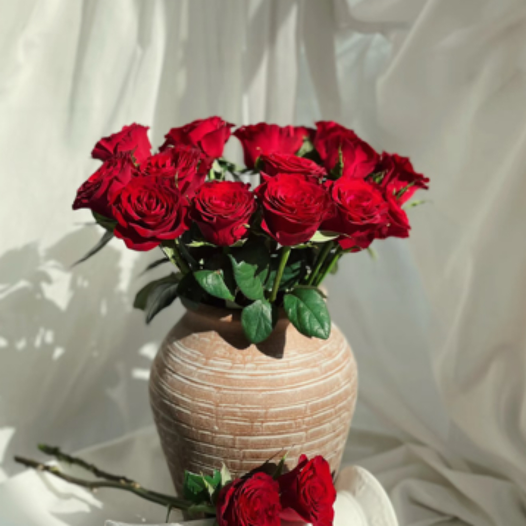 云南精选高原红红玫瑰（一扎20支）