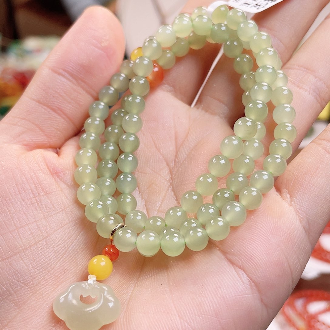 和田玉手链未镶嵌6