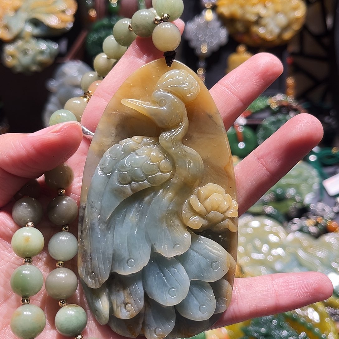 未镶嵌岫玉毛衣链