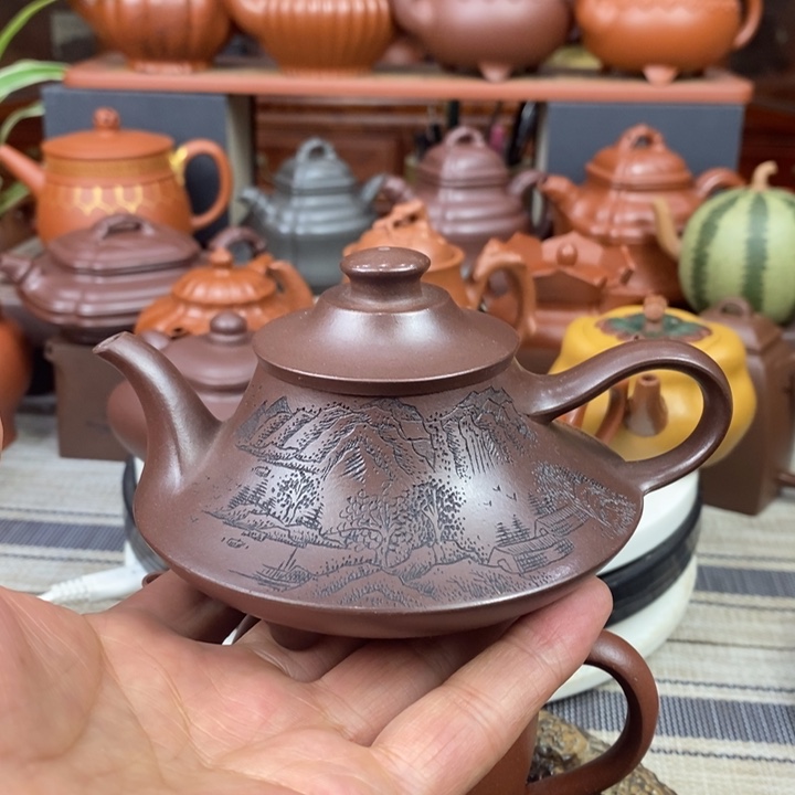 紫砂茶壶云炉180-260cc原矿老紫泥特价
