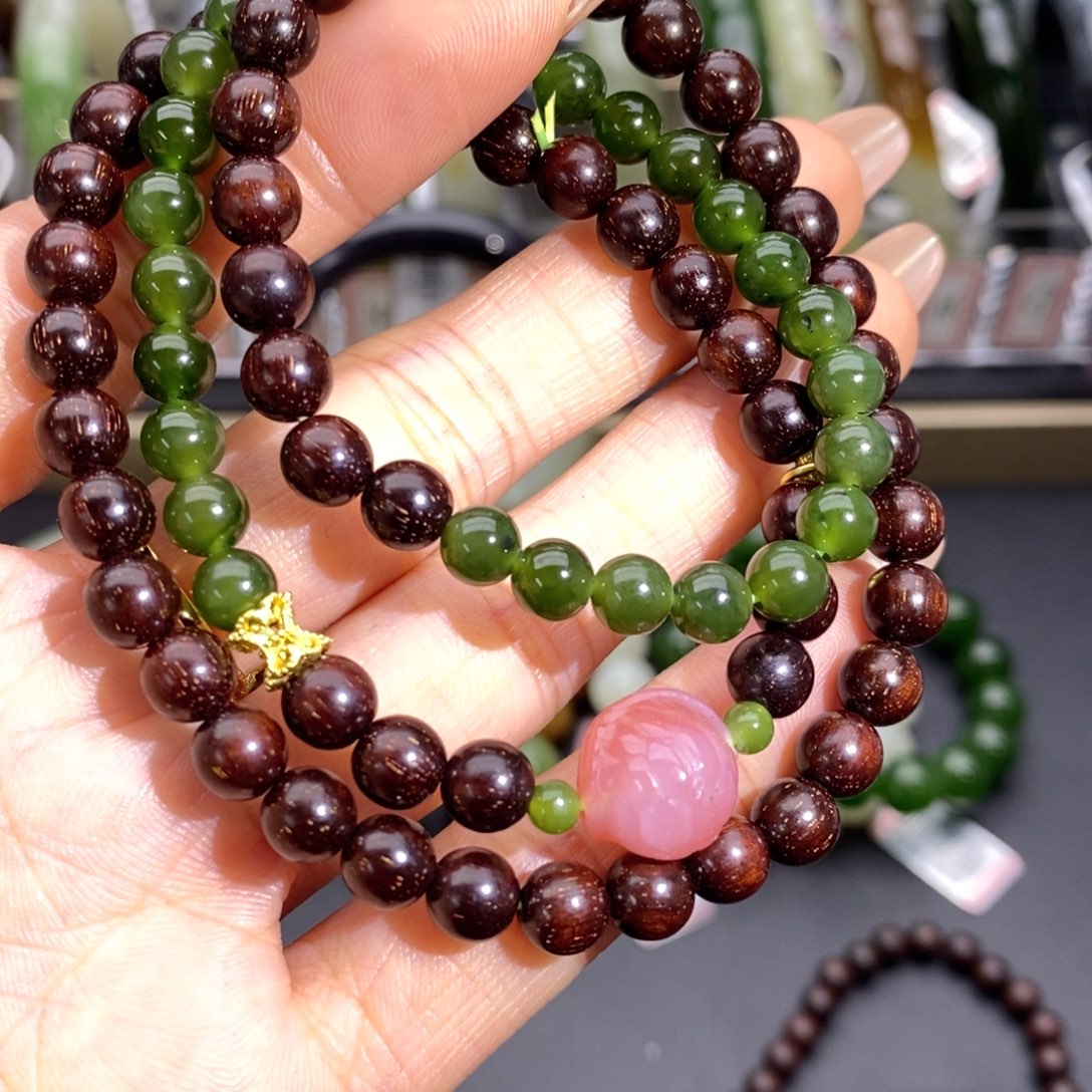 和田玉未镶嵌手串