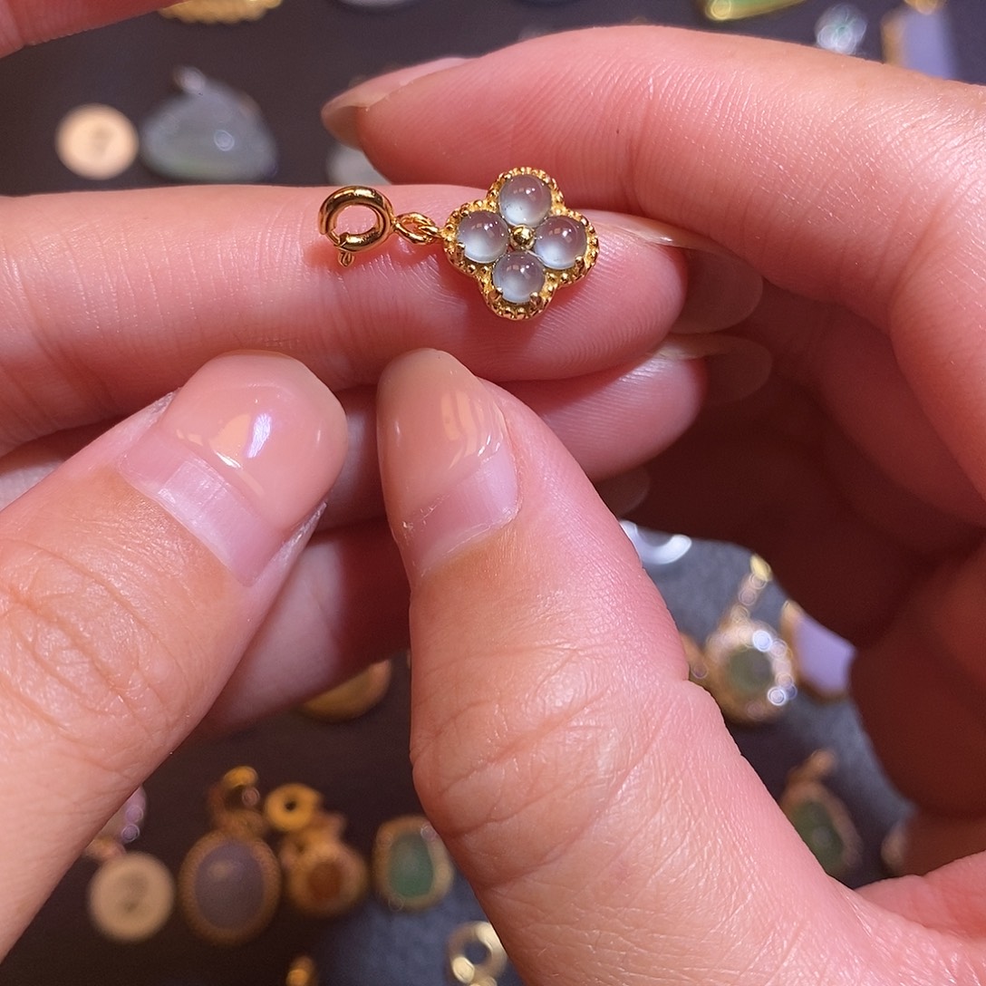 翡翠银S925镶嵌项链