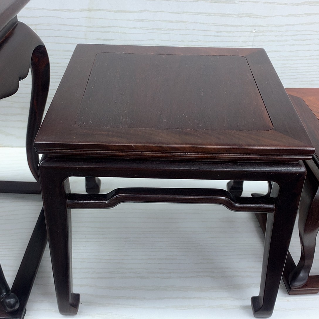 藤类大红酸枝16正方八仙桌