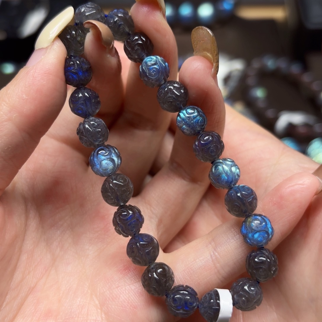 未镶嵌手链长石8mm左右