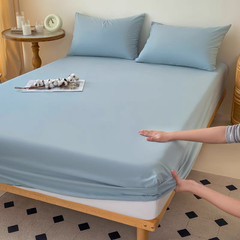 简约全棉纯色1.8床笠 微瑕～L087