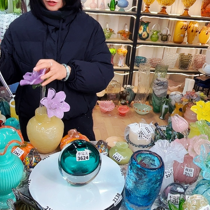 3624 家悦美居琉璃摆件不完美