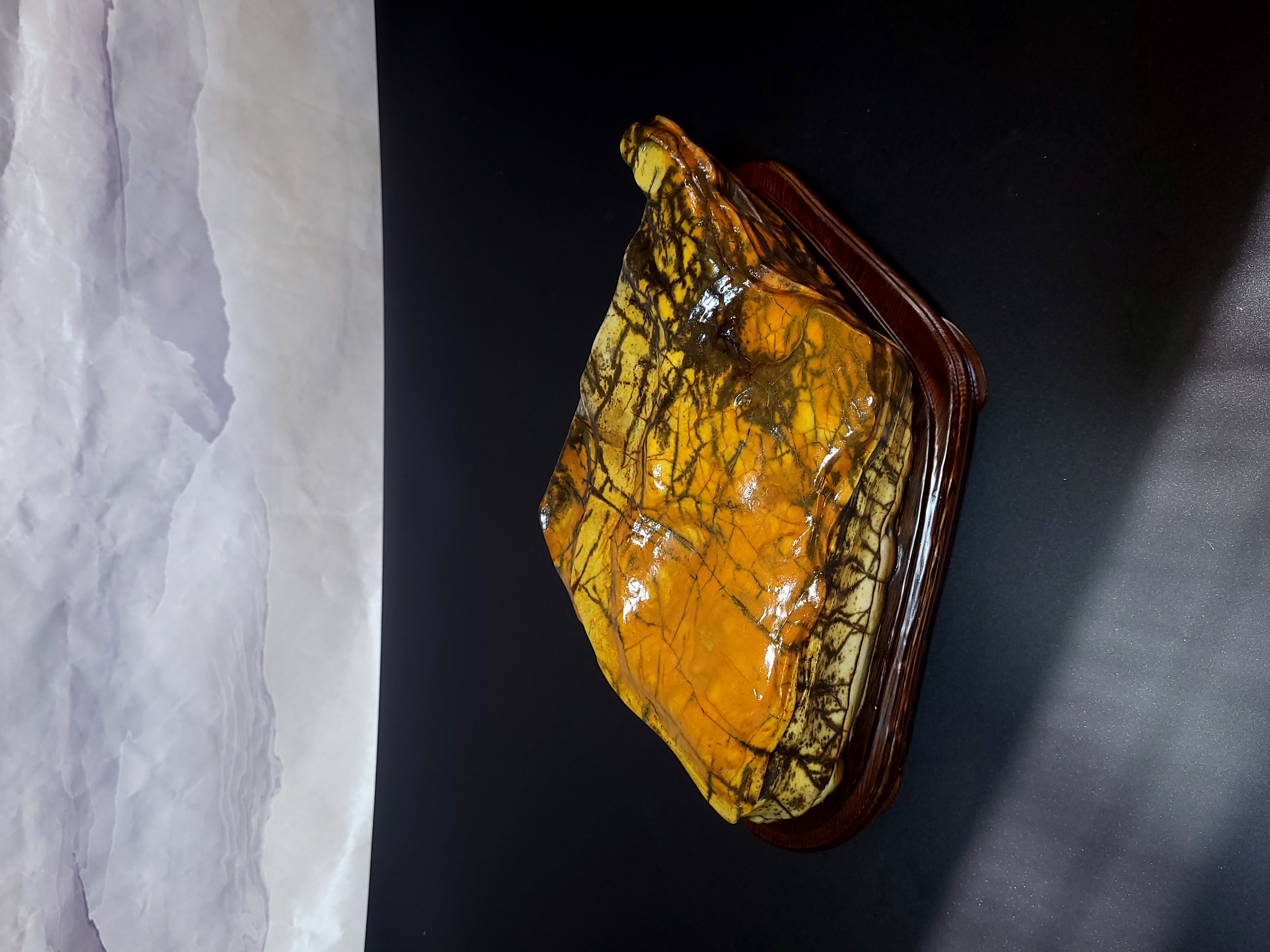 大化石摆件水冲石彩陶石灵璧石