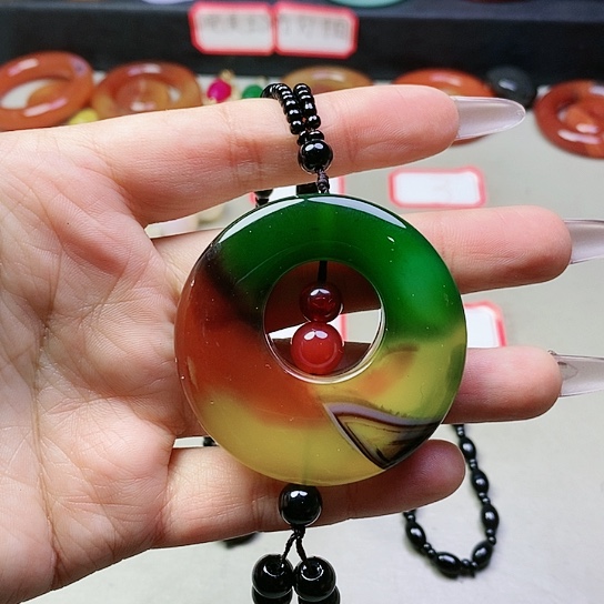 玛瑙/玉髓吊坠(不含链)未镶嵌朕**山